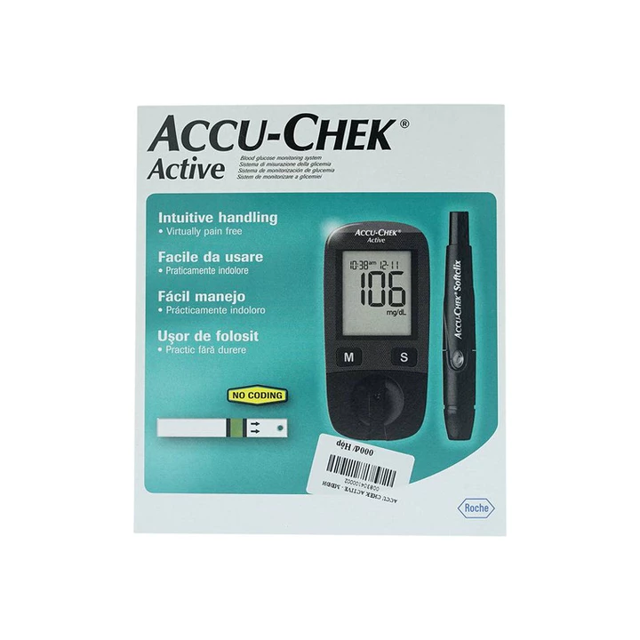 Máy Đo Đường Huyết Accu-Chek Active (Bao gồm 25 que)