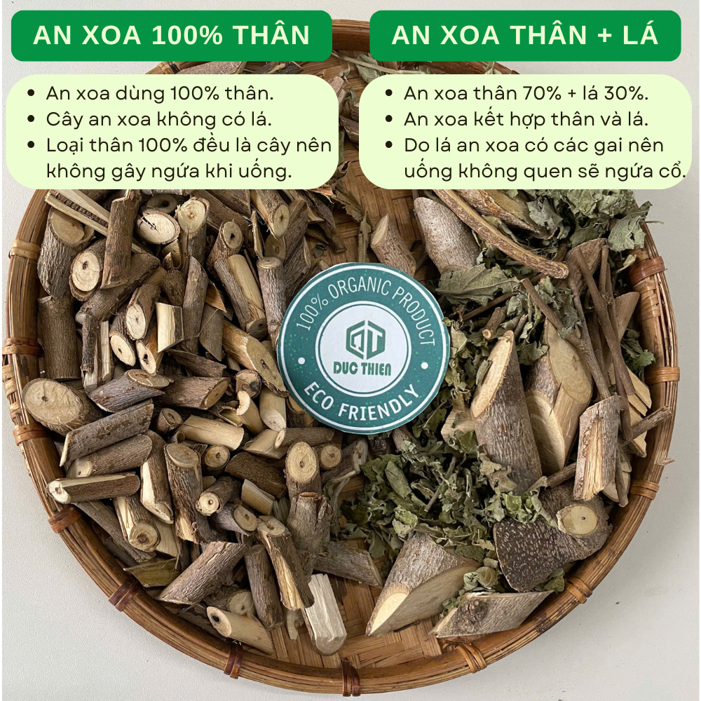 1kg Cây An Xoa Loại 1 Đức Thiện (Khô, Sạch, Thơm) - Hỗ Trợ Các Vấn Đề Về Gan, U-ng Th-ư Gan