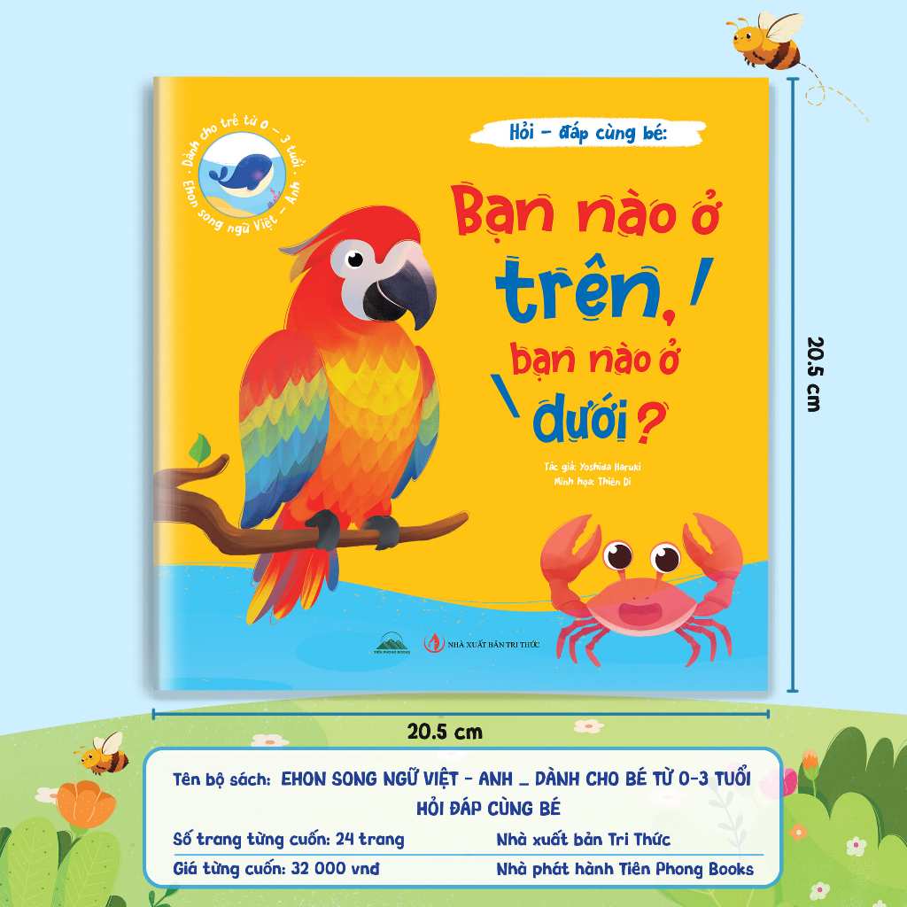 Sách - Combo 8 Cuốn Hỏi - Đáp Cùng Bé, Ehon Song Ngữ Anh - Việt - Dành Cho Bé Từ 0 -3 Tuổi
