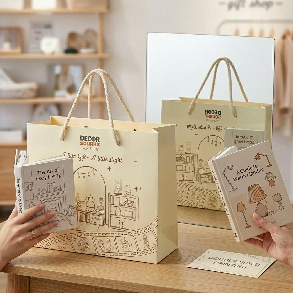 Túi giấy đựng quà valentine, sinh nhật, ngày kỉ niệm họa tiết dễ thương của Decor Square