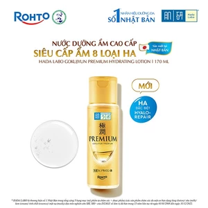 Nước dưỡng ẩm cao cấp, dưỡng da căng mượt Hada Labo Gokujyun Premium Hydrating Lotion 170ml
