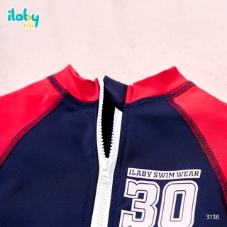 [TẶNG TÚI] Đồ bơi bé trai ILABY HCM đồ bơi liền thân sporty năng động chất thun lạnh cao cấp size 10-38kg [3136]