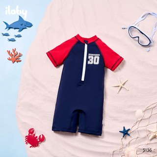 [TẶNG TÚI] Đồ bơi bé trai ILABY HCM đồ bơi liền thân sporty năng động chất thun lạnh cao cấp size 10-38kg [3136]