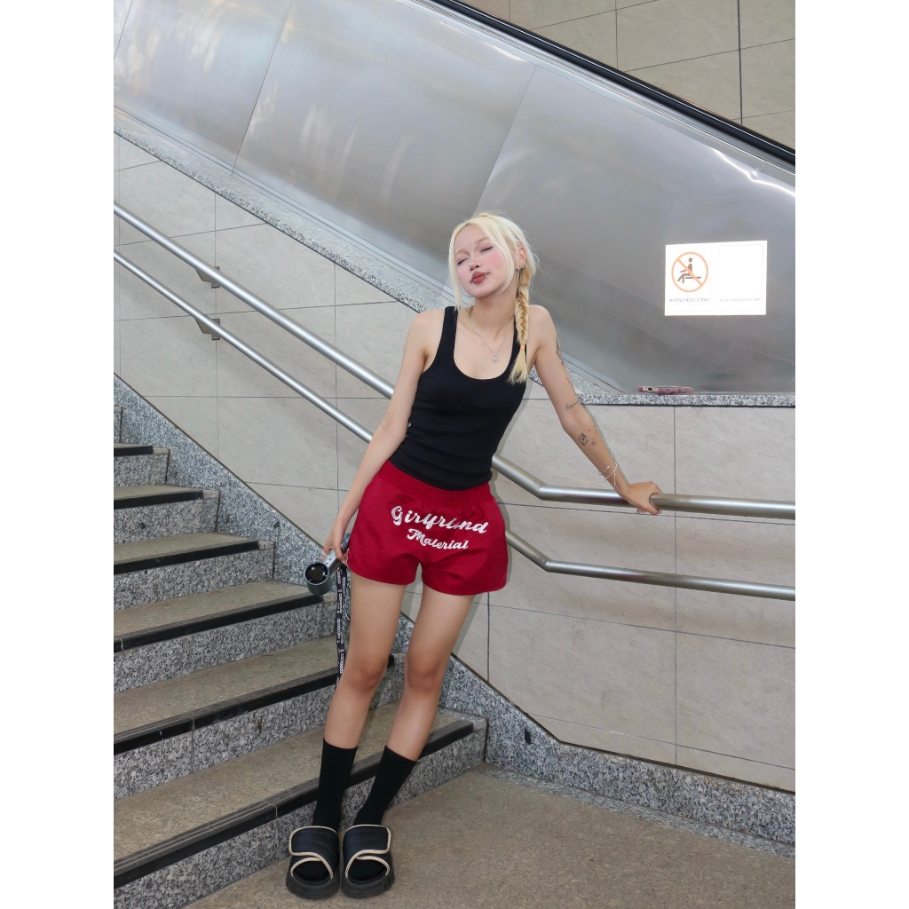 QUẦN SHORT KATE MÙA HÈ LOGO THÊU CALLME FFCLUB MIX