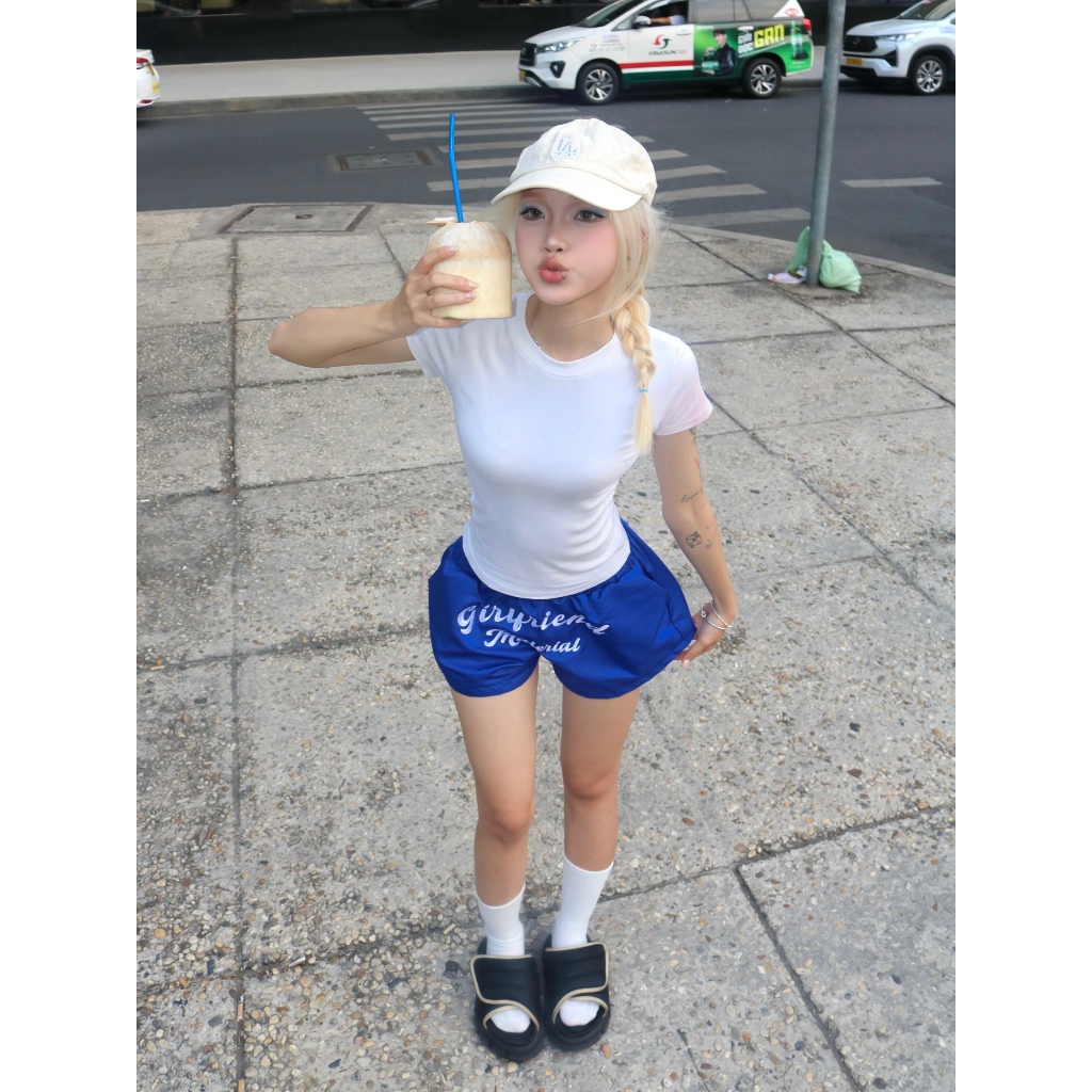 QUẦN SHORT KATE MÙA HÈ LOGO THÊU CALLME FFCLUB MIX