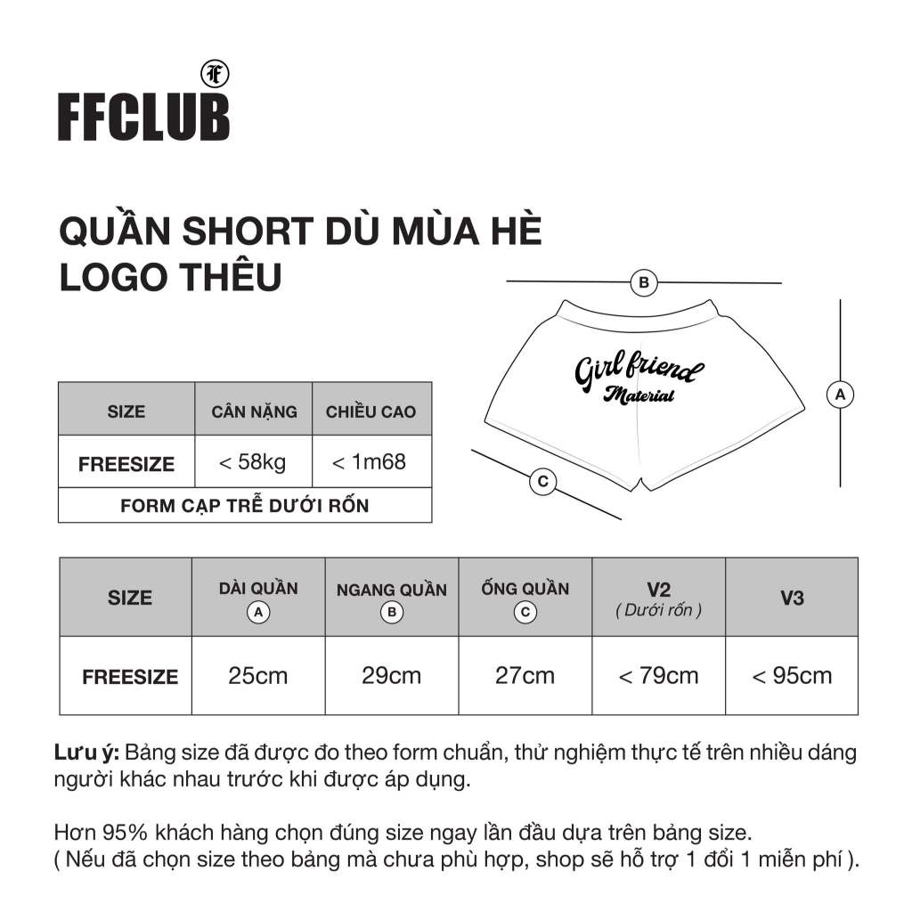QUẦN SHORT KATE MÙA HÈ LOGO THÊU CALLME FFCLUB MIX