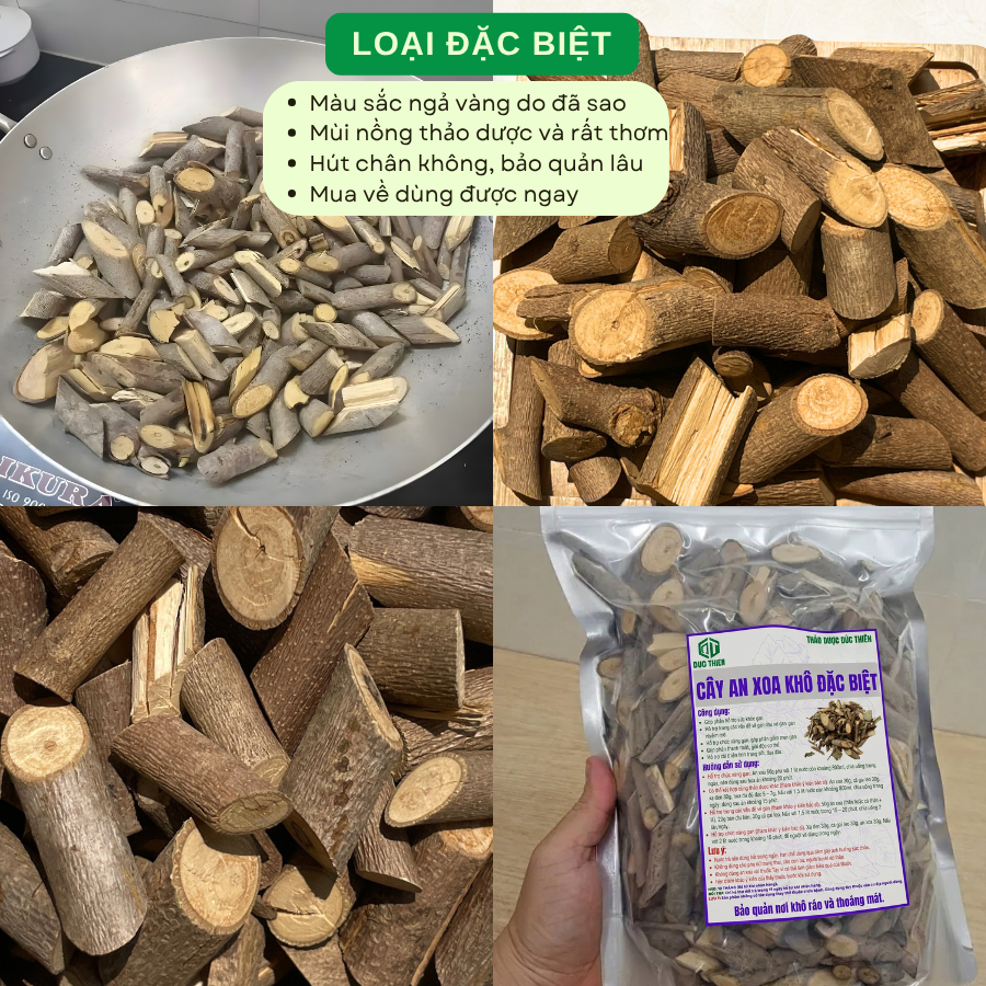 1kg Cây An Xoa Loại 1 Đức Thiện (Khô, Sạch, Thơm) - Hỗ Trợ Các Vấn Đề Về Gan, U-ng Th-ư Gan