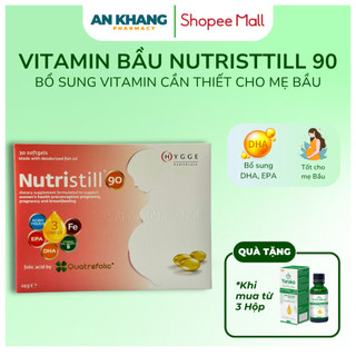 Vitamin Bầu Nutristill 90 - Bổ Sung DHA, EPA & Vitamin Cho Phụ Nữ Mang Thai & Cho Con Bú | HỘP 15 VIÊN