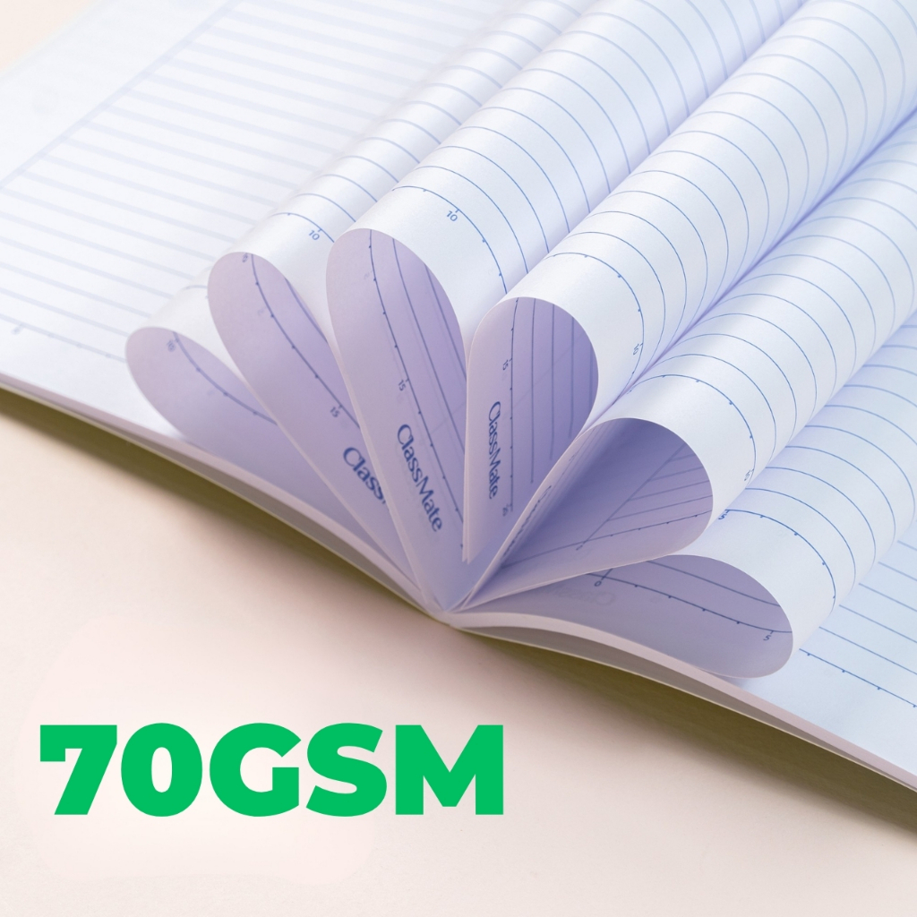 [Đơn 63K Tặg Bút] Combo 5/10 Vở Kẻ Ngang Lets Gau ClassMate Bìa Chống Nước, Giấy Ăn Mực, Vở B5, 70GSM, 80/120 Trang