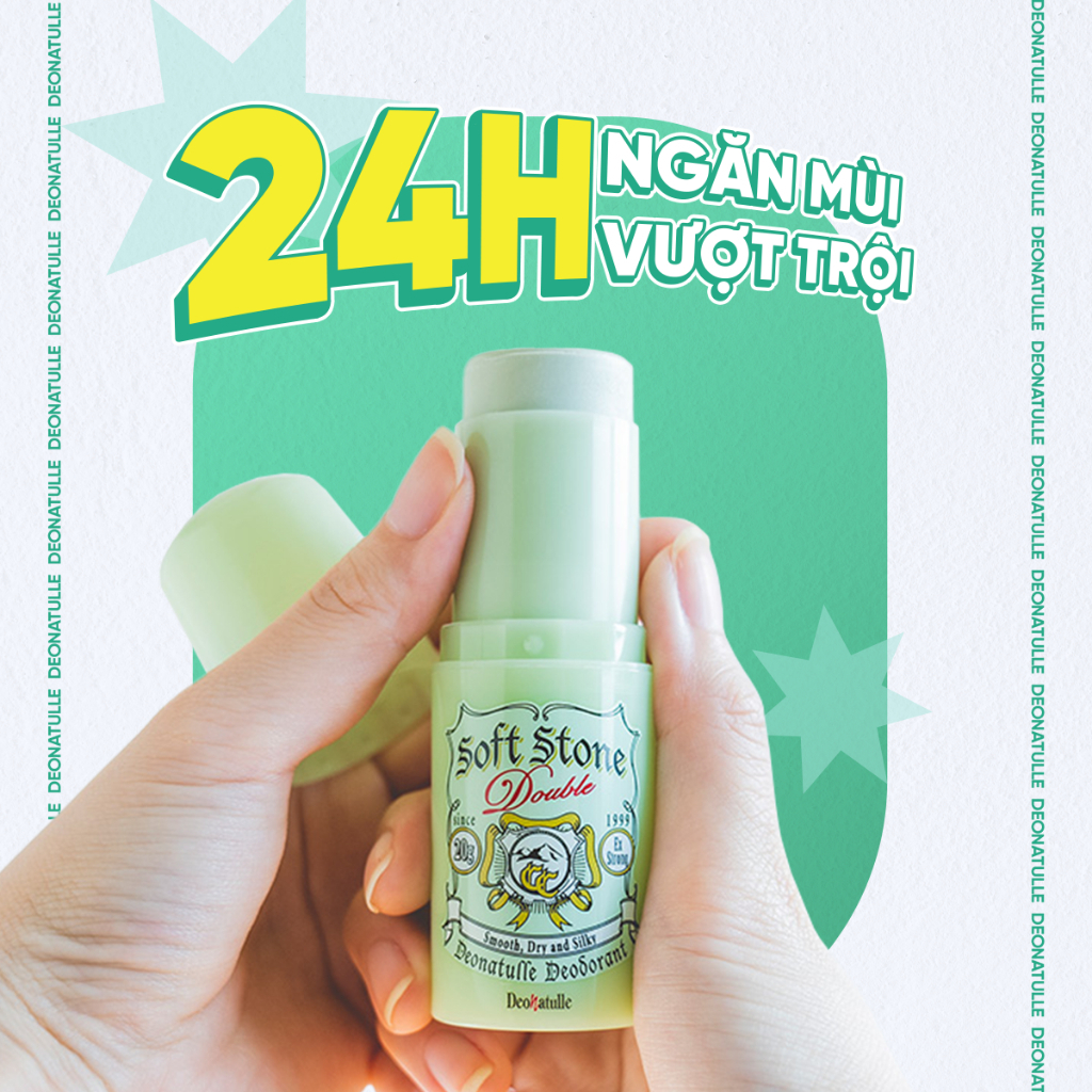 Lăn Khử Mùi Deonatulle Soft Stone Double 20g