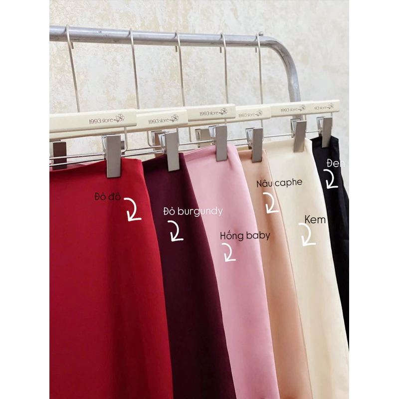 [Peinn] CHÂN VÁY LỤA DÁNG NGẮN CHẤT LIỆU SATIN Ý CAO CẤP KHÔNG NHĂN 2 LỚP ĐỦ SIZE NHIỀU MÀU
