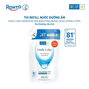 Túi refill Nước dưỡng ẩm Hada Labo Advanced Nourish Hyaluronic Acid Lotion cho da thường và da khô 170ml