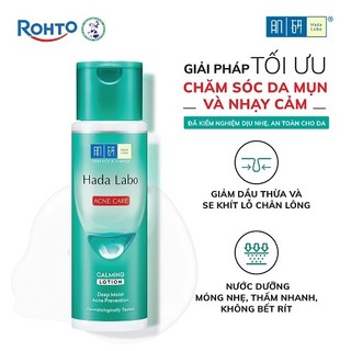 Nước dưỡng ẩm Hada Labo Acne Care Calming Lotion dành cho da dầu mụn, da nhạy cảm 170ml