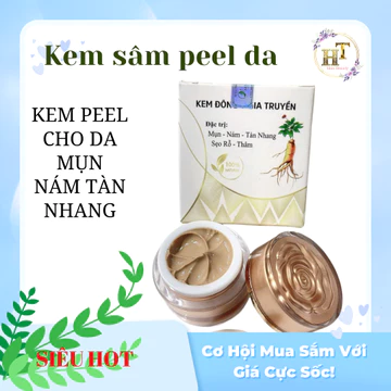 Kem nhân sâm peel mụn nám tàn nhang đẩy mụn nám sáng mịn da hộp 10gr mộc thiên phú