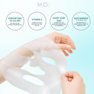 Mặt Nạ Gạo Hydrogel Mặt Nạ Tinh Khiết Chính Hãng MOI Cosmetics Hồ Ngọc Hà