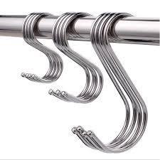 Combo 20 móc chữ S treo đồ, thép không gỉ dày 3mm-4mm