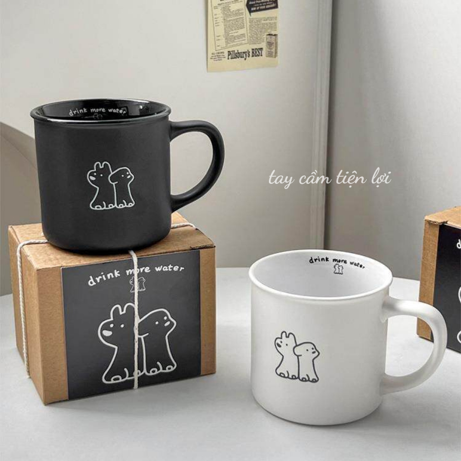 Cốc Sứ Có Quai , Ly Sứ Làm Quà Tặng, Decor, Uống Trà, Cafe Siêu Xinh CSU052