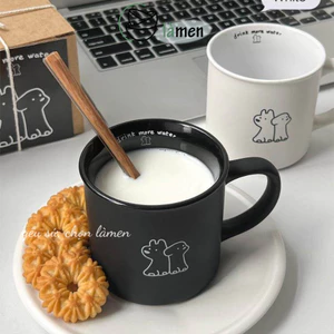 Cốc Sứ Có Quai , Ly Sứ Làm Quà Tặng, Decor, Uống Trà, Cafe Siêu Xinh CSU052