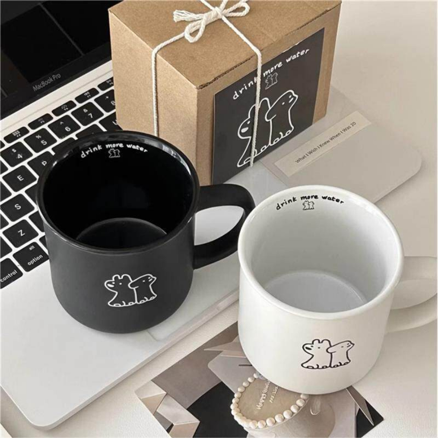 Cốc Sứ Có Quai , Ly Sứ Làm Quà Tặng, Decor, Uống Trà, Cafe Siêu Xinh CSU052