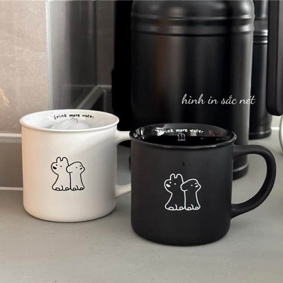 Cốc Sứ Có Quai , Ly Sứ Làm Quà Tặng, Decor, Uống Trà, Cafe Siêu Xinh CSU052