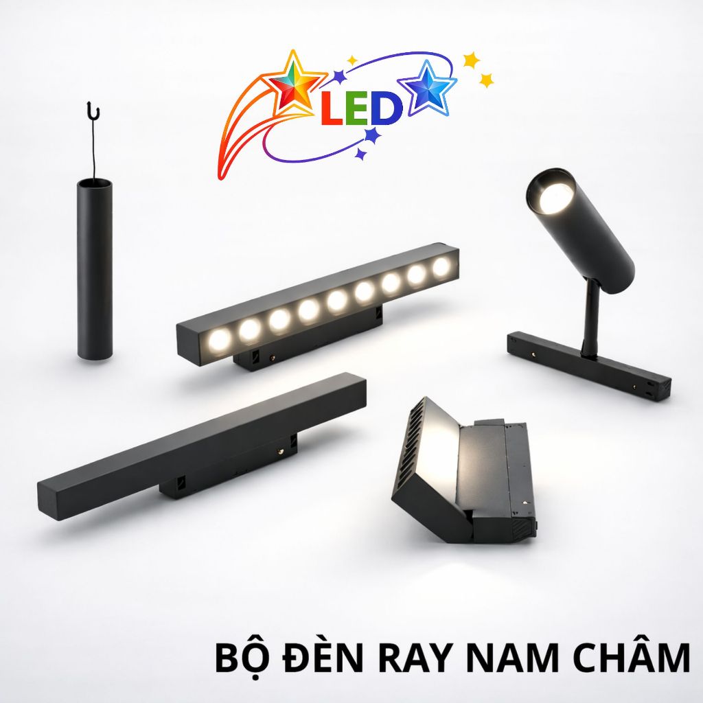 Đèn Ray Nam Châm Tán Quang, Tiêu Điểm, Đèn Thả, Đèn Rọi - Hợp Kim Nhôm Độ Siêu Bền