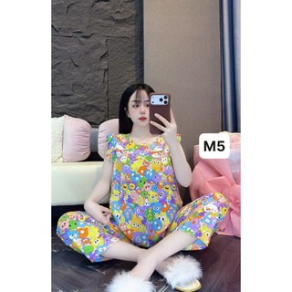 9Tấc quần cánh tiên tole lanh mặc nhà cho nữ mát thấm mồ hôi có szie 45kg-70kg