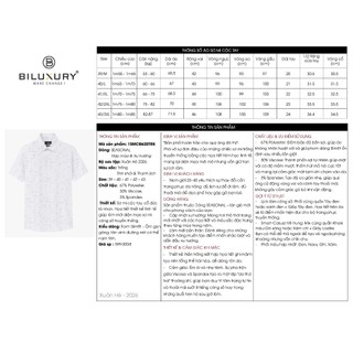 [T7_SALE 20%_HT] Áo Sơ Mi Nam Ngắn Tay Thiết Kế 1SMCH620TRK Biluxury Form SLIMFIT Kháng Khuẩn Bền Màu