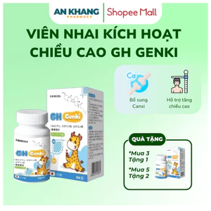 GH Genki Nhật Bản – Viên Nhai Kích Hoạt Gen, Hỗ Trợ Tăng Chiều Cao | Hộp 90 Viên 300mg Chính Hãng
