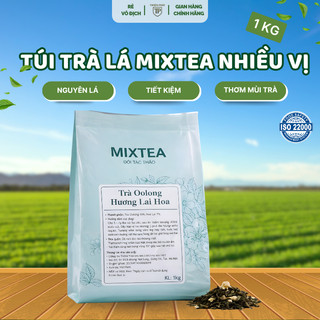 [M4] Túi Trà Lá Mixtea Nhiều Vị | Trà Olong Hương Lài Hoa, Trà Olong Hương Sen, Hồng Trà Mật | Túi 1KG