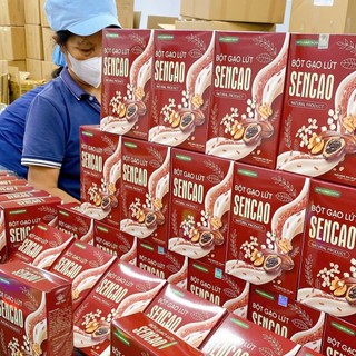 Bột Gạo Lứt SENCAO Mộc Tâm - Bổ Sung Chất Dinh Dưỡng, Giữ Dáng, Đẹp Da (hộp 15 gói)