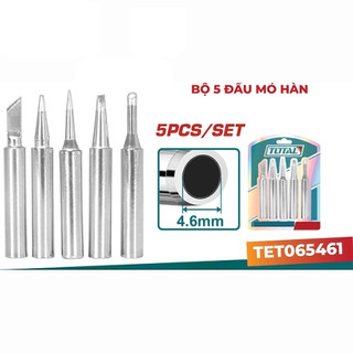 ĐỒ NGHỀ TOTAL Mỏ hàn tự động cấp thiếc 120W , bộ 5 đầu mỏ hàn /  TET360732 , TET065461