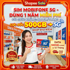 MOBIFONE 12FHCM BIG50Y 12MDT150 YOLO100M D159V U1500 TK159 PHÁT WIFI LẮP Ô TÔ MXH100 500GB