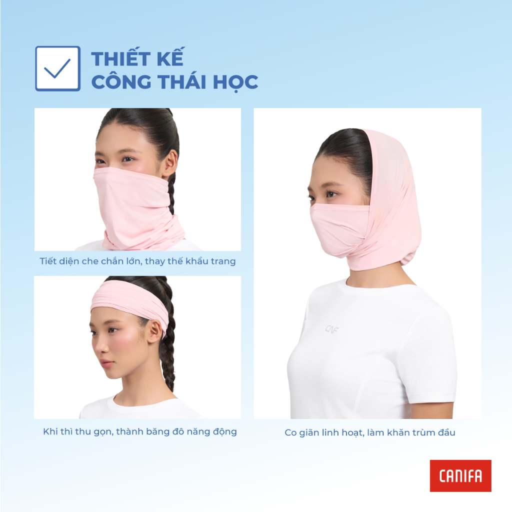 Khăn đa năng chống nắng CANIFA unisex người lớn 5AC26S001