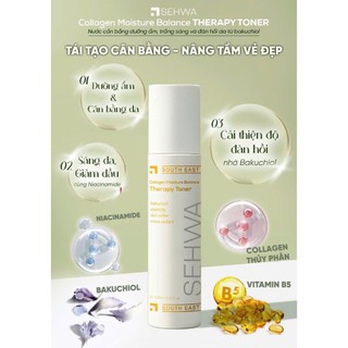 Nước Cân Bằng SEHWA – Dưỡng Trắng Cấp Ẩm Tái Tạo Da Collagen Toner 150ml