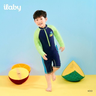 [TẶNG TÚI] Đồ bơi bé trai ILABY HCM đồ bơi liền thân chống nắng chất liệu thun lạnh cao cấp size 10-43kg [4010]