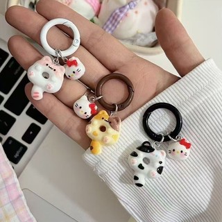 【Chamvn】Móc khóa hình mèo bánh rán chuyền ngọt ngào hoạt hình