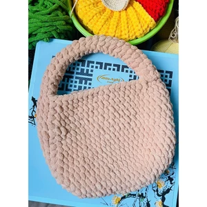Túi xách len nhung đũa handmade