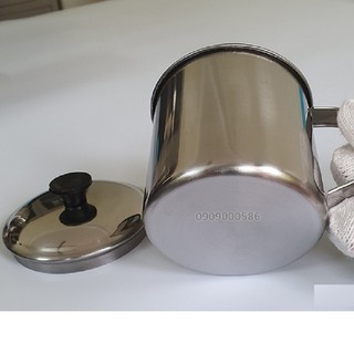 Ca inox có nắp đựng nước uống, cháo, canh , Đựng lưu mẫu thực phẩm