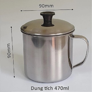 Ca inox có nắp đựng nước uống, cháo, canh , Đựng lưu mẫu thực phẩm