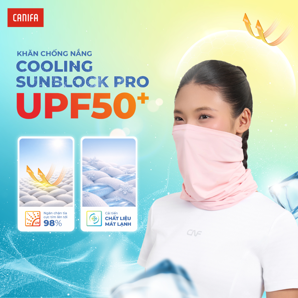 Khăn đa năng chống nắng CANIFA unisex người lớn 5AC26S001