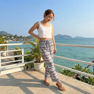 Quần Tole thổ cẩm ống suông