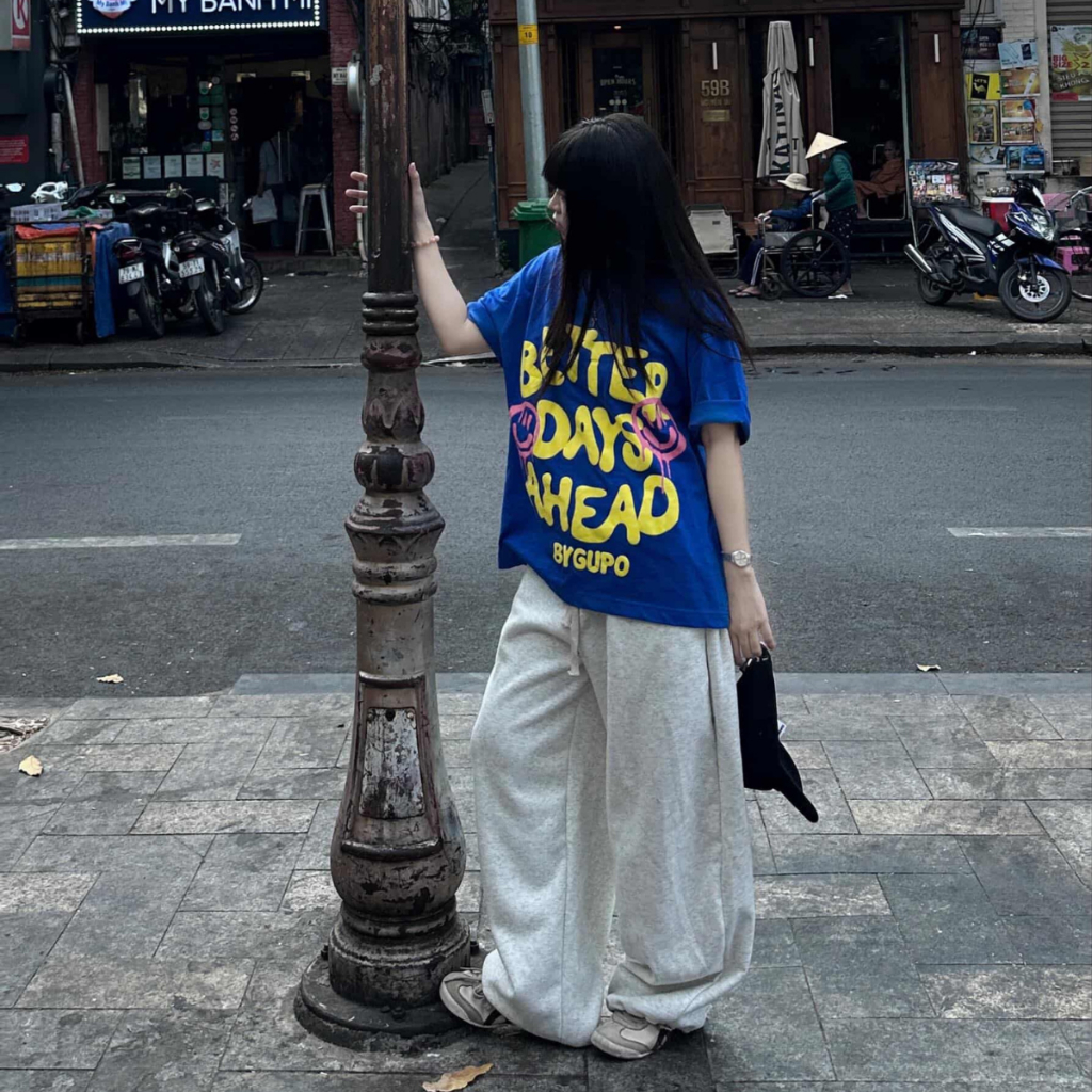 Áo Thun Oversize 280GSM In Phồng GUPO Local Brand Unisex Form Rộng Thời Trang TS036