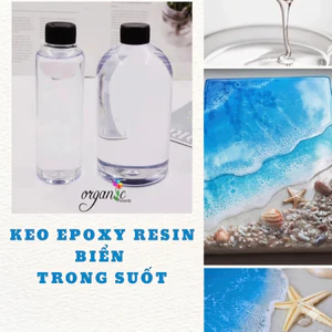 KEO EPOXY RESIN BIỂN TRONG SUỐT - nhựa epoxy phủ tranh 3D