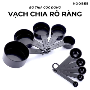 Bộ Thìa Đong Cốc Đong KOOBEE 5/11 Món – Đo Lường Gia Vị, Làm Bánh, Pha Chế, Nấu Ăn Chính Xác (PKB21)