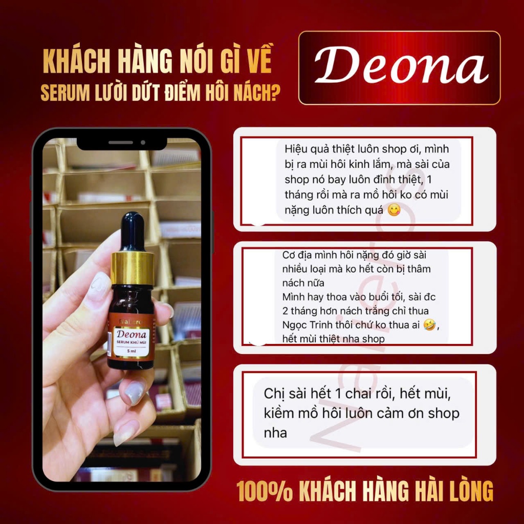 Serum Deona khử mùi cơ thể - Dứt điểm hôi nách