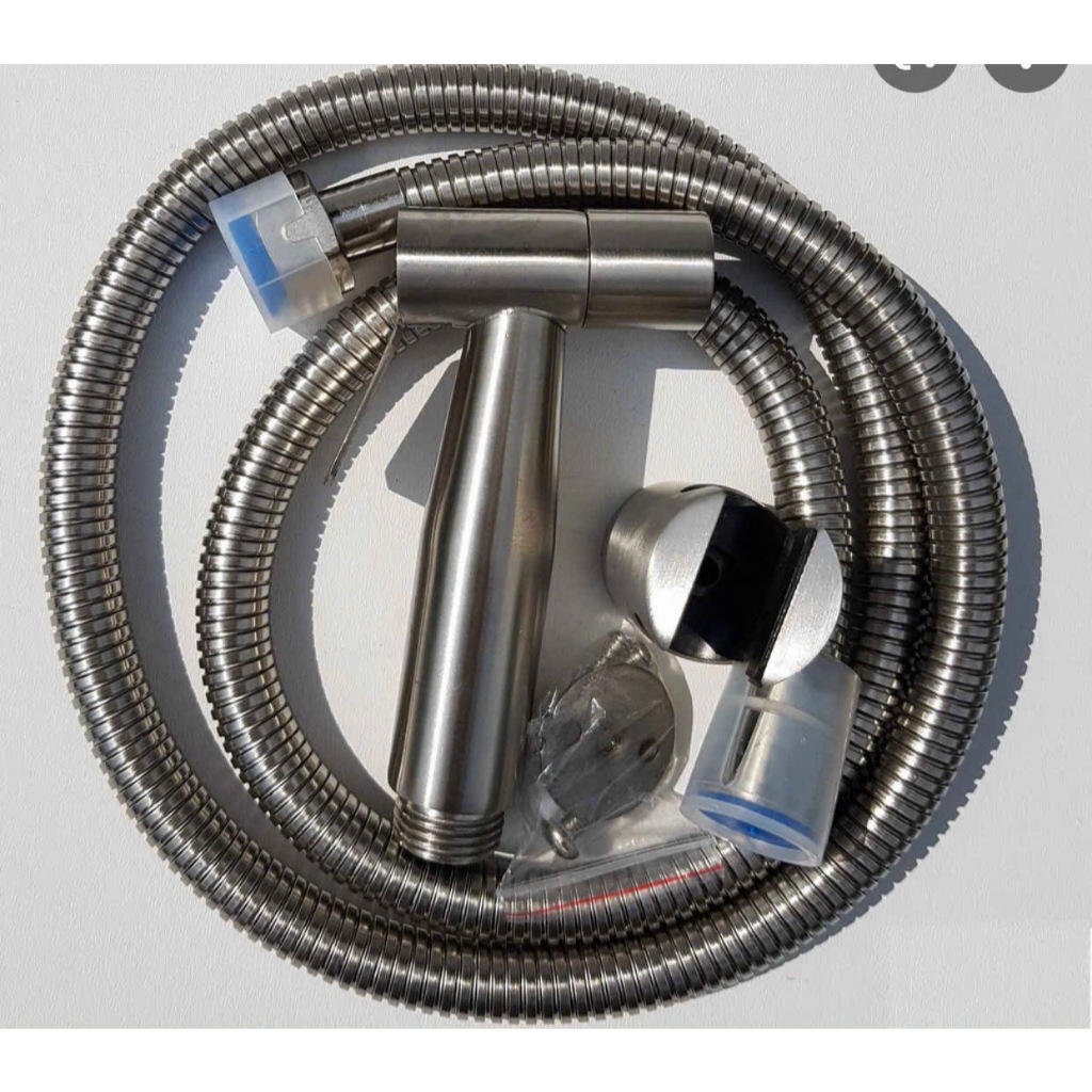 [COMBO] Vòi xịt vệ sinh, vòi xịt bồn cầu chất liệu inox 304 chất rỉ sắt, đầu ren 21mm