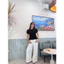 Áo Sơ Mi Cổ Sen Rúm Chun Chất Vải Linen Mềm Mát Form Dài Che Bụng By Minbin Store(4 màu hottrend)