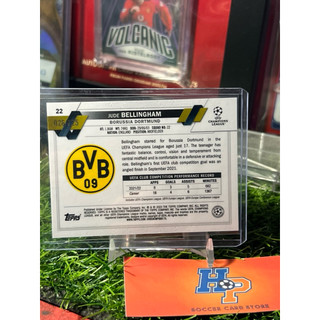 Thẻ bóng đá Jude Bellingham /225 Topps Chrome UCL 2022/23