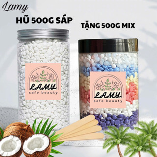 [Tặng 500G] Hũ 500G sáp wax lông an toàn cho mọi vùng da, sáp wax lông dừa tại nhà an toàn