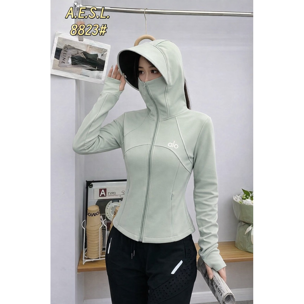 Áo nắng 8823# ép 2 lớp dày đẹp hàng QC. Dáng eo ôm sát sẽ